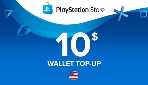 Carte PSN – PlayStation Store (compte US) – 10 USD
