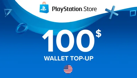 Carte PSN – PlayStation Store (compte US) – 100 USD