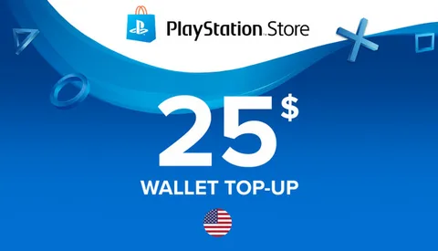 Carte PSN – PlayStation Store (compte US) – 25 USD