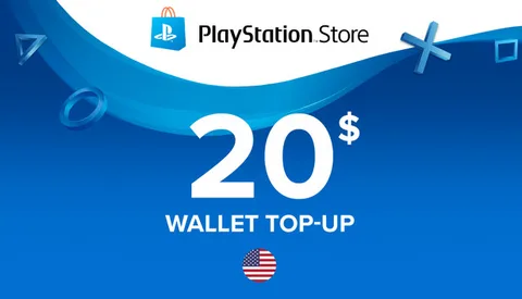 Carte PSN – PlayStation Store (compte US) – 20 USD