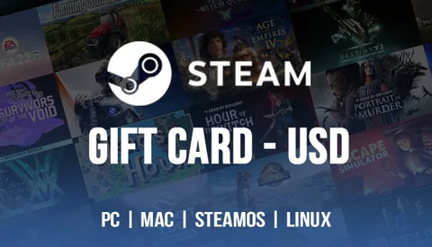 Steam Gift Card en Tunisie - compte en USD