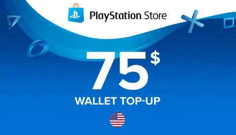 Carte PSN – PlayStation Store (compte US) – 75 USD