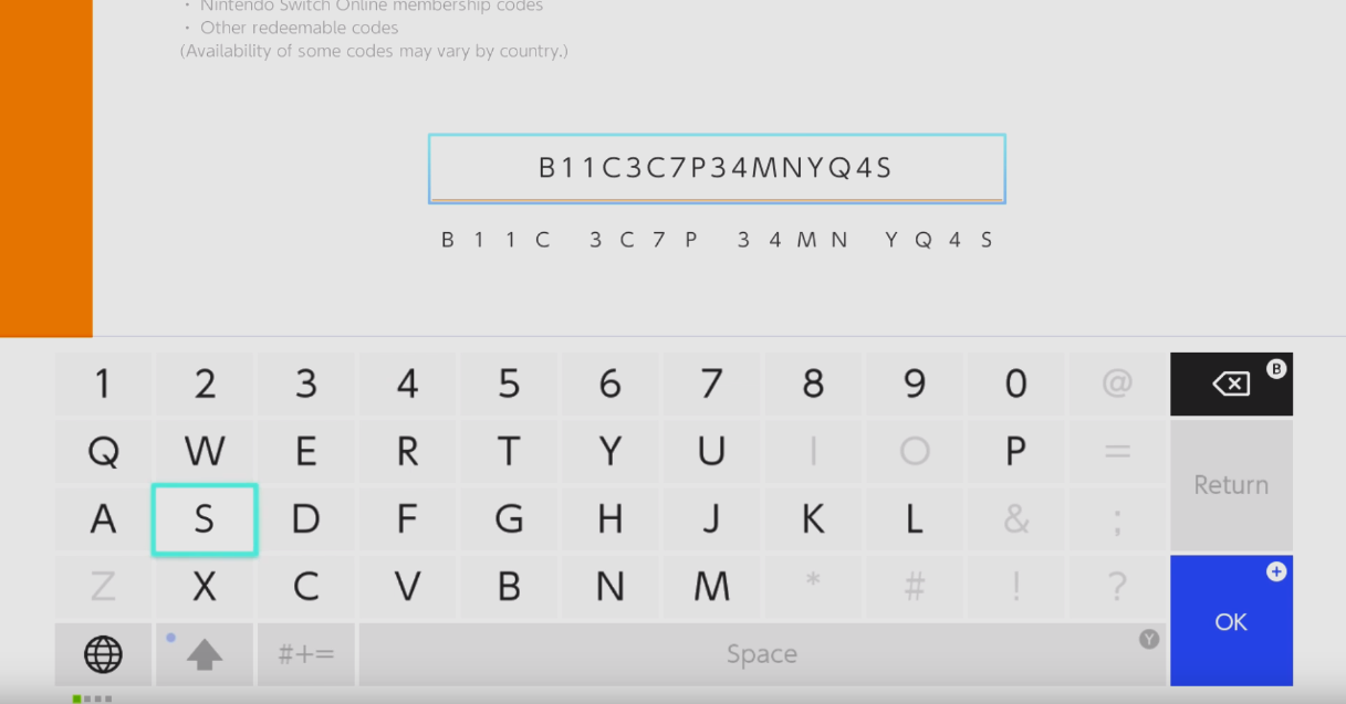 Enter the 16 characters of the code