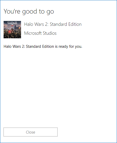 The game is validated